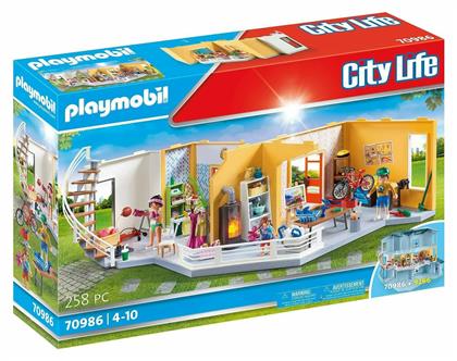 Playmobil City Life Επιπλωμένη Επέκταση Ορόφου για το Μοντέρνο Σπίτι για 4-10 ετών από το Moustakas Toys