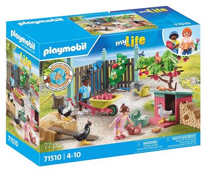 Playmobil MyLife Κήπος Εξοχικού Σπιτιού με Κοτέτσι για 4-10 ετών από το Moustakas Toys