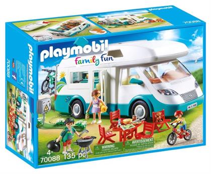 Playmobil Family Fun Αυτοκινούμενο Οικογενειακό Τροχόσπιτο για 4 ετών από το Moustakas Toys