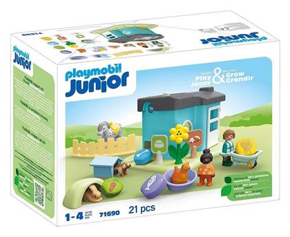 Playmobil Junior Ξενώνας Μικρών Ζώων για 1-4 ετών