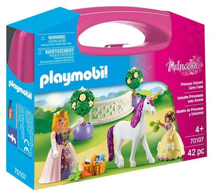 Playmobil Βαλιτσάκι Princess Unicorn Carry Case L για 4 ετών από το Moustakas Toys