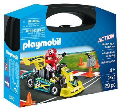 Playmobil Βαλιτσάκι Action Go Kart Racer Carry Case για 4 ετών