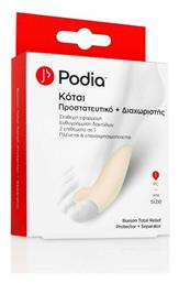 Podia Διαχωριστικό Bunion Total Relief Protector + Separator με Gel για το Κότσι 1τμχ