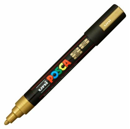 Posca PC-5M Μαρκαδόρος Σχεδίου 2.5mm Χρυσός από το Moustakas Toys