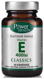 Power Health Platinum Range Vitamin E Βιταμίνη για Αντιοξειδωτικό 400iu 30 κάψουλες από το Pharm24