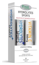 Power Of Nature Hydrolytes Sports with Stevia & Vitamin C 500mg 2 x 20 αναβράζοντα δισκία