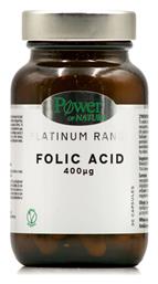 Power Of Nature Platinum Range Folic Acid Βιταμίνη 30 κάψουλες