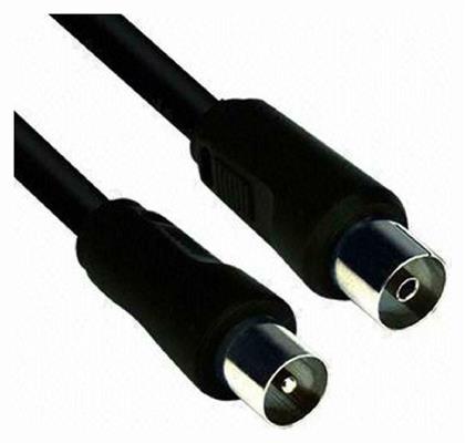 Powertech Καλώδιο Κεραίας Coax male - Coax female Μαύρο 10m (CAB-V019) 1τμχ