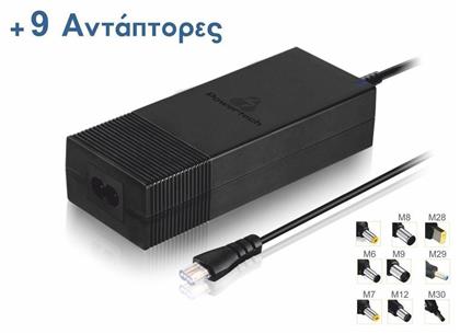 Powertech Universal Φορτιστής Laptop 90W 19V 2.64A χωρίς Καλώδιο Τροφοδοσίας και με σετ βυσμάτων