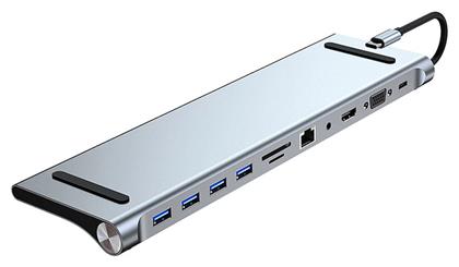 Powertech USB-C Docking Station με HDMI 4K PD Ethernet (BYL-2003)