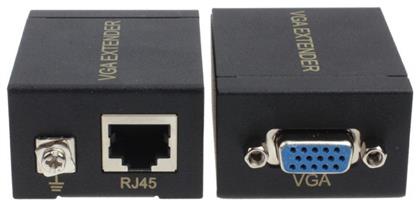 Powertech VGA Signal Extender, Digital to Analog L/R Audio, έως 60m SLOT-019 από το Public