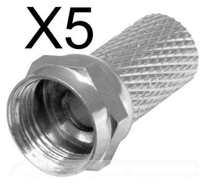 Powertech Βύσμα F-Connector female 5τμχ (CABV015)