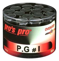 Pro's Pro P.G 1 Tennis Overgrips x 60 Black από το E-tennis