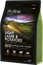 Profine Light 3kg Ξηρά Τροφή Διαίτης για Ενήλικους Σκύλους με Αρνί και Πατάτες