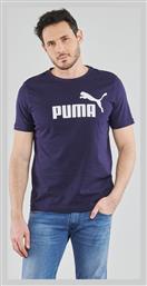 Puma Ανδρικό T-shirt Navy Μπλε με Λογότυπο