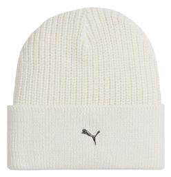 Puma Classics Beanie Unisex Σκούφος Πλεκτός σε Λευκό χρώμα