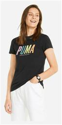 Puma Γυναικείο Αθλητικό T-shirt Μαύρο