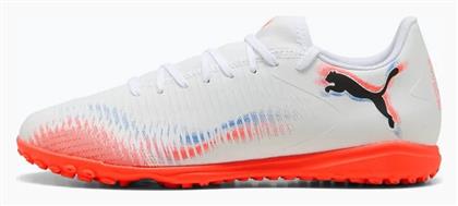 Puma Παιδικά Ποδοσφαιρικά Παπούτσια Future 8 Play Tt Jr με Σχάρα Λευκά
