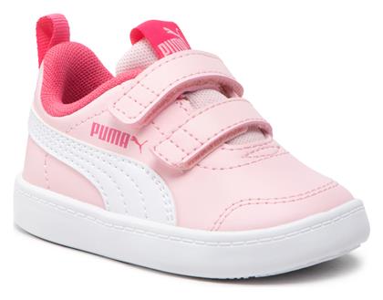 Puma Παιδικά Sneakers Courtflex με Σκρατς Ροζ