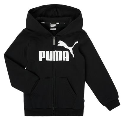 Puma Παιδική Ζακέτα Φούτερ Essential Big Logo Μαύρη