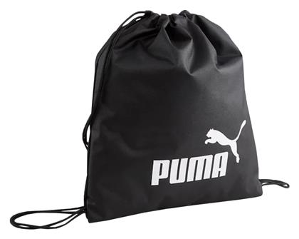 Puma Phase Gym Sack Τσάντα Πλάτης Γυμναστηρίου Μαύρη