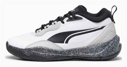 Puma Playmaker Pro Χαμηλά Μπασκετικά Παπούτσια Λευκά