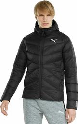 Puma Teamliga Light Ανδρικό Μπουφάν Puffer για Χειμώνα Μαύρο