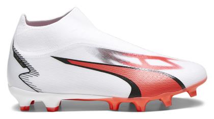 Puma Ultra Match+ Ll FG/AG Ψηλά Ποδοσφαιρικά Παπούτσια με Τάπες Λευκά