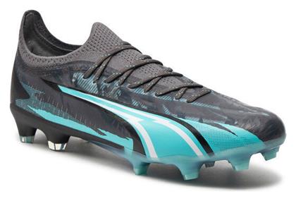 Puma Ultra Ultimate Rush FG/AG Χαμηλά Ποδοσφαιρικά Παπούτσια με Τάπες Γκρι