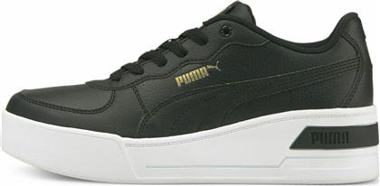 Puma Wedge Tennis Low Γυναικεία Sneakers Μαύρα