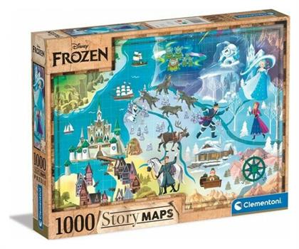 Puzzle Disney Maps Frozen 2D 1000 Κομμάτια