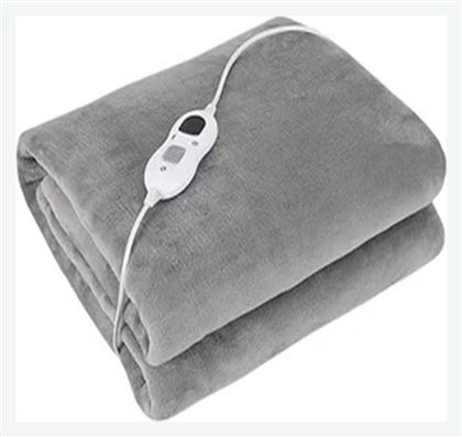 QH-007 Διπλή Ηλεκτρική Κουβέρτα Γκρι 120W