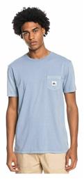 Quiksilver Ανδρικό T-shirt Γαλάζιο με Λογότυπο