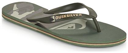 Quiksilver Molokai Panel Flip Flops σε Χακί Χρώμα