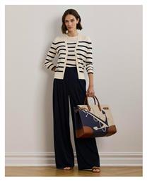 Ralph Lauren Γυναικεία Πλεκτή Ζακέτα Mascarpone Cream, Navy