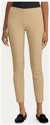 Ralph Lauren Γυναικείο Υφασμάτινο Capri Παντελόνι σε Skinny Εφαρμογή Μπεζ