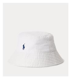 Ralph Lauren Γυναικείο Λινό Καπέλο Bucket Λευκό