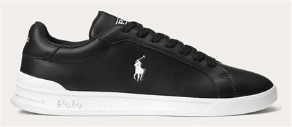 Ralph Lauren Heritage Court II Ανδρικά Sneakers Μαύρα