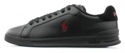 Ralph Lauren Hrt Ct II Ανδρικά Sneakers Μαύρα