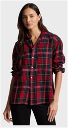 Ralph Lauren Shirt Μακρυμάνικο Γυναικείο Πουκάμισο Red