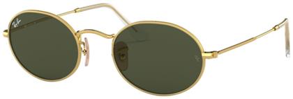 Ray Ban Oval Γυαλιά Ηλίου με Χρυσό Μεταλλικό Σκελετό και Πράσινο Φακό RB3547 001/31