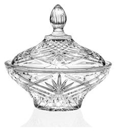 RCR Vintage Φοντανιέρα Κρυστάλλινη Melodia με Καπάκι 18x18cm