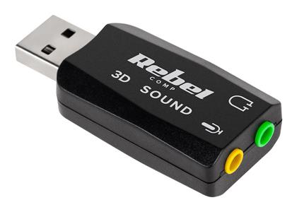Rebel Rebel 3D Sound Εξωτερική USB Κάρτα Ήχου 2.0