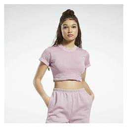 Reebok Classics Natural Dye Γυναικείο Αθλητικό Crop Top Κοντομάνικο Infused Lilac