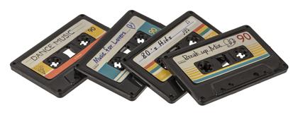 Retro Cassette Μαγνητάκια Ψυγείου 4τμχ