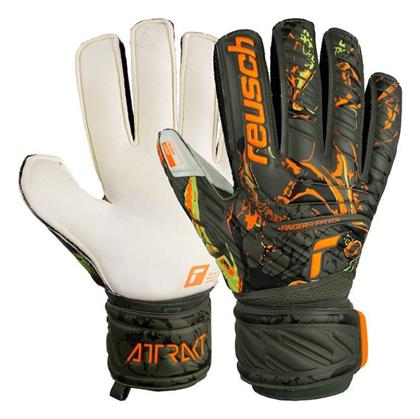 Reusch Attrakt Grip Finger Support Γάντια Τερματοφύλακα Ενηλίκων Μαύρα από το MybrandShoes