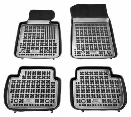 Rezaw Plast Σετ Μπροστινά και Πίσω 4τμχ για BMW Σειρά 3 1998-2007 Αριστεροτίμονα Μαύρα