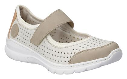 Rieker Ανατομικά Γυναικεία Slip-On Λευκά