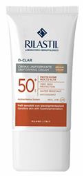 Rilastil D-Clar Uniforming SPF50 Αντηλιακή Κρέμα 40ml
