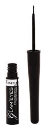 Rimmel London Glam Eyes Liquid Liner 001 Black Glamour